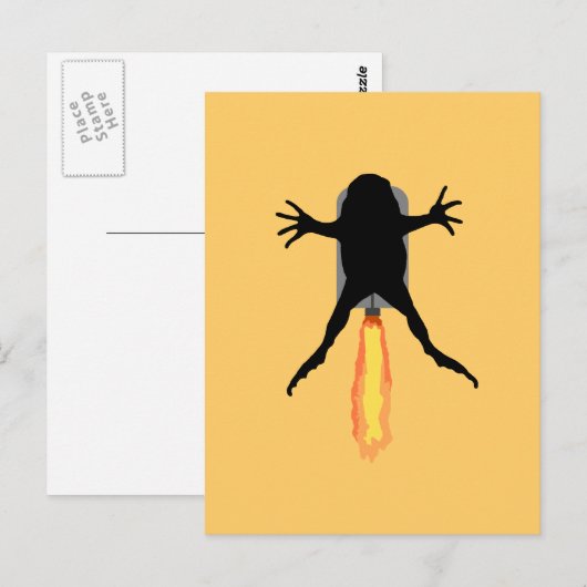Rocket Frog Briefkaart (Voorkant / Achterkant)