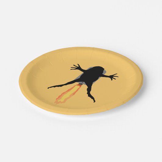 Rocket Frog Papieren Bordje (Gekanteld)