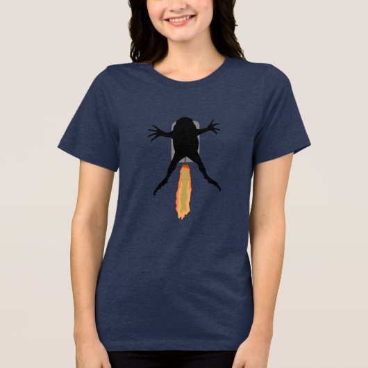 Rocket Frog Tri-Blend Shirt (Voorkant)