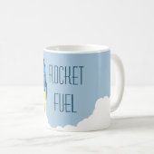 Rocket Fuel Funny Motivatie Humor Quote Joke Koffiemok (Voorkant rechts)