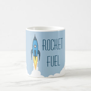 Rocket Fuel Funny Motivatie Humor Quote Joke Koffiemok