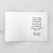 Rocket gepersonaliseerde 5e verjaardag kaart (Binnen)