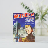 Rocket Girl Briefkaart (Staand voorkant)