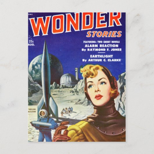 Rocket Girl Briefkaart (Voorkant)