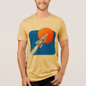 Rocket Graphic T-Shirt Tri-Blend Shirt (Voorkant)