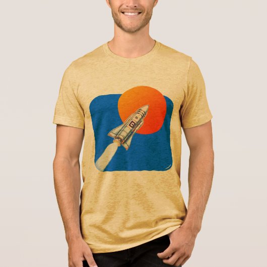 Rocket Graphic T-Shirt Tri-Blend Shirt (Voorkant)