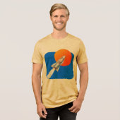 Rocket Graphic T-Shirt Tri-Blend Shirt (Voorkant volledig)