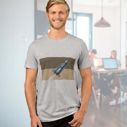 Rocket Graphic T-Shirt Tri-Blend Shirt