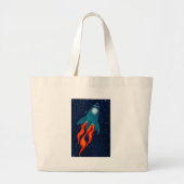 Rocket Grote Tote Bag (Voorkant)