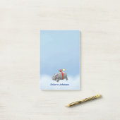 Rocket Hippo Post-it® Notes (Op bureau)