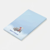 Rocket Hippo Post-it® Notes (Schuin)