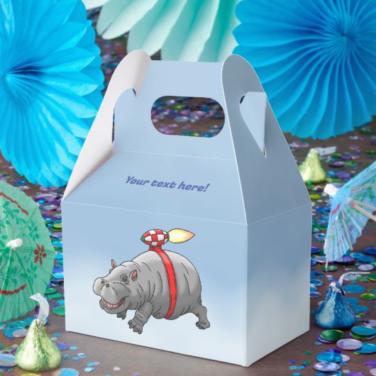 Rocket Hippo Verjaardag Bedankdoosjes (Feest)