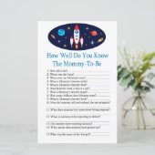 Rocket Hoe goed ken je baby shower game? (Staand voorkant)