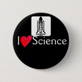 Rocket I houdt van science Button (Voorkant)