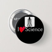 Rocket I houdt van science Button (Voorkant /achterkant)