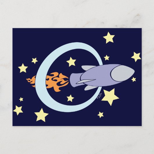 Rocket Kinder Briefkaart (Voorkant)