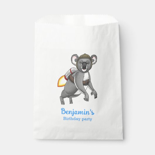 Rocket Koala Bedankzakje (Voorkant)