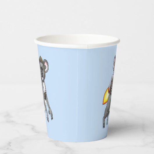 Rocket Koala-Beer Papieren Bekers (Rechts)