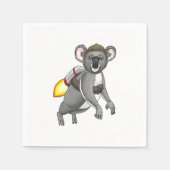 Rocket Koala-Beer Servet (Voorkant)