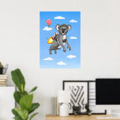 Rocket Koala Poster (Thuiskantoor)
