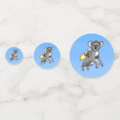 Rocket Koala Verjaardag Confetti (Voorkanten)