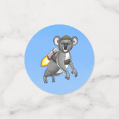 Rocket Koala Verjaardag Confetti (Kleine voorkant)
