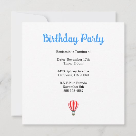 Rocket Koala Verjaardag Kaart (Achterkant)