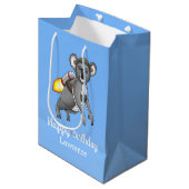 Rocket Koala Verjaardag Medium Cadeauzakje (Voorkant Gekanteld)