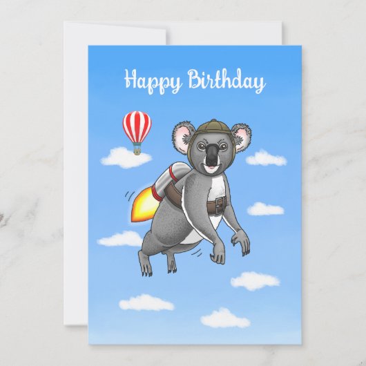 Rocket Koala's Jetpack Rit Kaart (Voorkant)