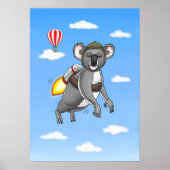 Rocket Koala's jetpackrit Poster (Voorkant)