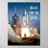 Rocket Launch | Bereik voor de sterren Poster (Voorkant)