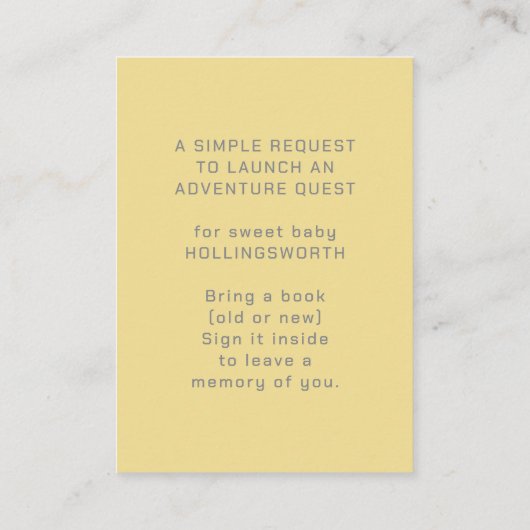 Rocket Launch Books for Baby Gray & Orange Informatiekaartje (Achterkant)