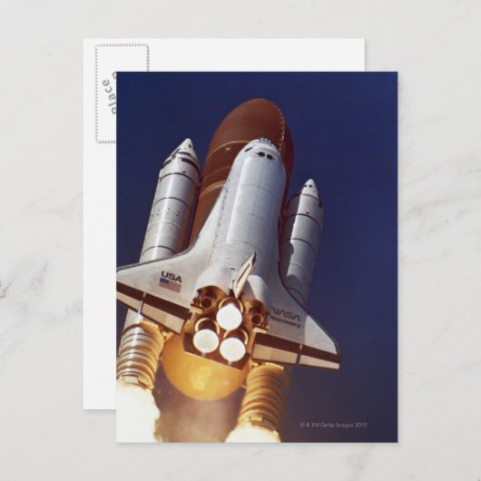 Rocket Launch Briefkaart (Voorkant / Achterkant)