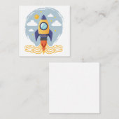 Rocket Launch Notitiekaartje (Voorkant / Achterkant)