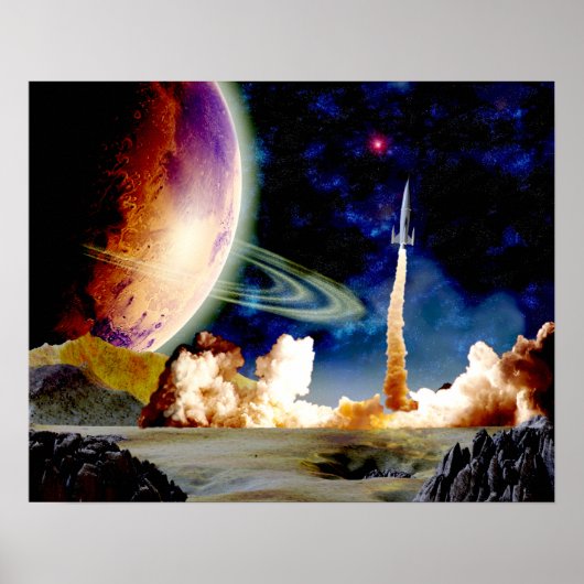 Rocket Launch Poster (Voorkant)