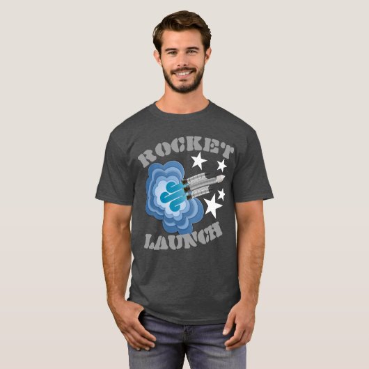 Rocket Launch T-shirt (Voorkant volledig)