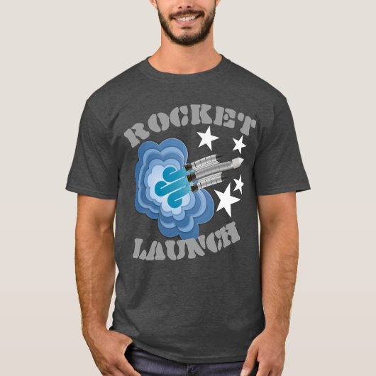 Rocket Launch T-shirt (Voorkant)