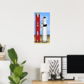 Rocket Launcher op zijn pad Poster (Thuiskantoor)