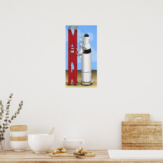 Rocket Launcher op zijn pad Poster (Keuken)