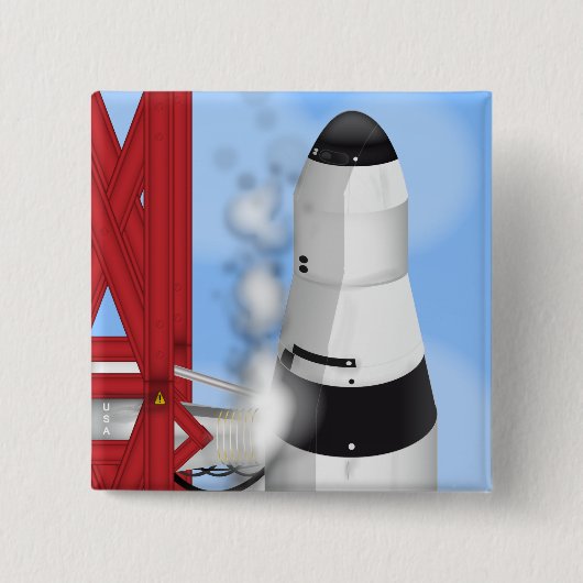 Rocket Launcher PAD Vierkante Button 5,1 Cm (Voorkant)
