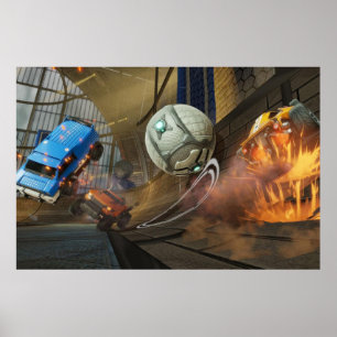 Rocket League Geweldige competitieve e-sport gamin Poster