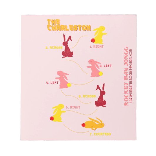 Rocket Mah Jong Charleston Notitieboek Notitieblok (Voorkant)