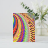 Rocket Man Fireworks Fractal Briefkaart (Staand voorkant)