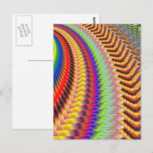 Rocket Man Fireworks Fractal Briefkaart (Voorkant / Achterkant)