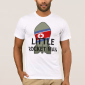 Rocket Man - Politieke Humor - Trump - Kim Jong Un T-shirt (Voorkant)