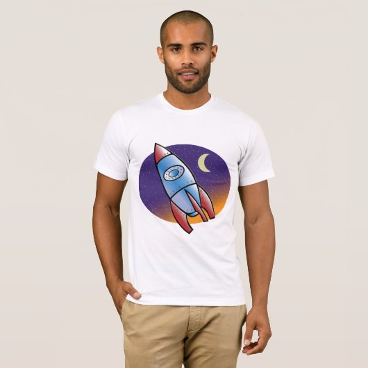 Rocket Mannen T-Shirt (Voorkant volledig)