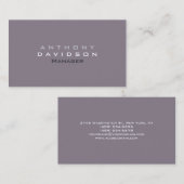 Rocket Metallic Gray Monogram Visitekaartje (Voorkant / Achterkant)