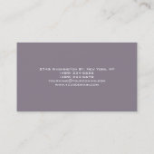 Rocket Metallic Gray Monogram Visitekaartje (Achterkant)