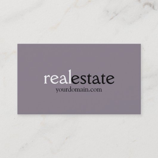 Rocket Metallic Real Estate Agent Visitekaartje (Voorkant)