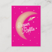 Rocket & Moon Luier Raffle Roze Informatiekaartje (Voorkant)